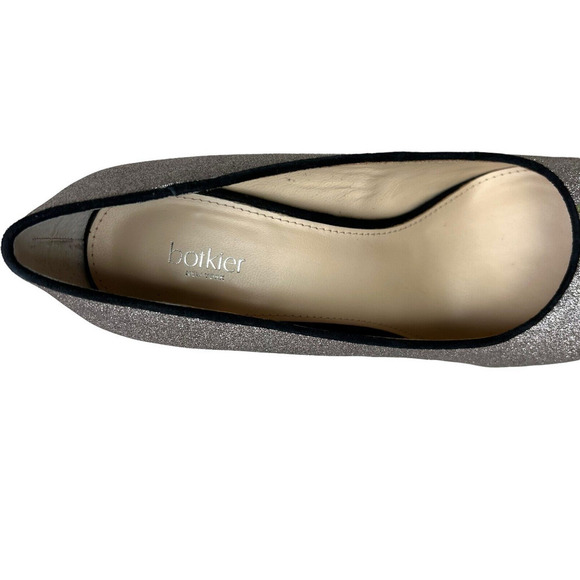 Botkier New York Valentina Pump Glitter Blush Block Heel Cushioned Women Sz 8.5M - Picture 6 of 9